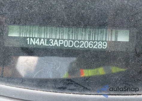 2013 Nissan Altima 2.5 Sl z USA, uszkodzony, nr VIN 1N4AL3AP0DC206289